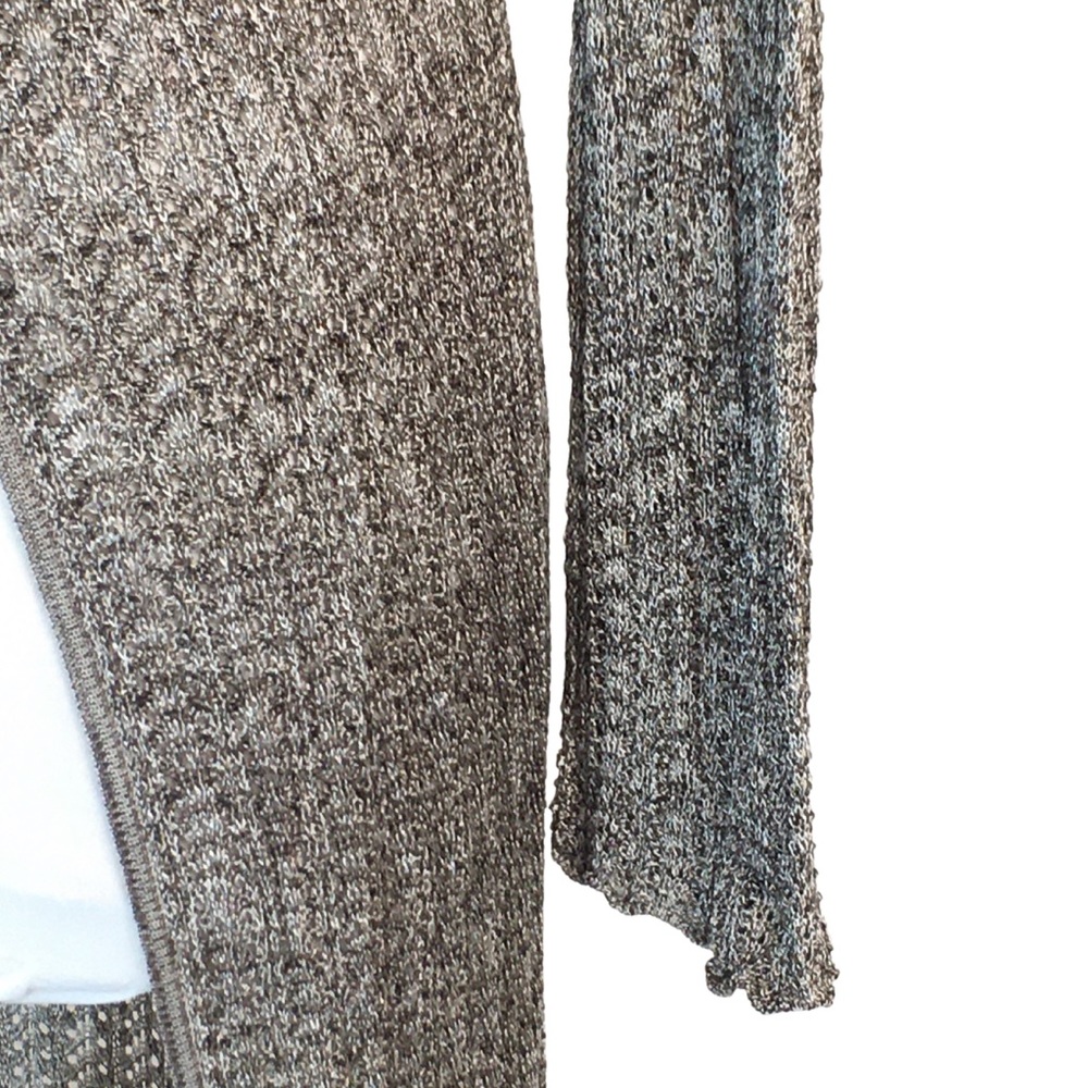 Sigrid Olsen Viscose Long Sleeve Browns Loose Knit Cardigan Sweater size Medium - Picture 11 of 16